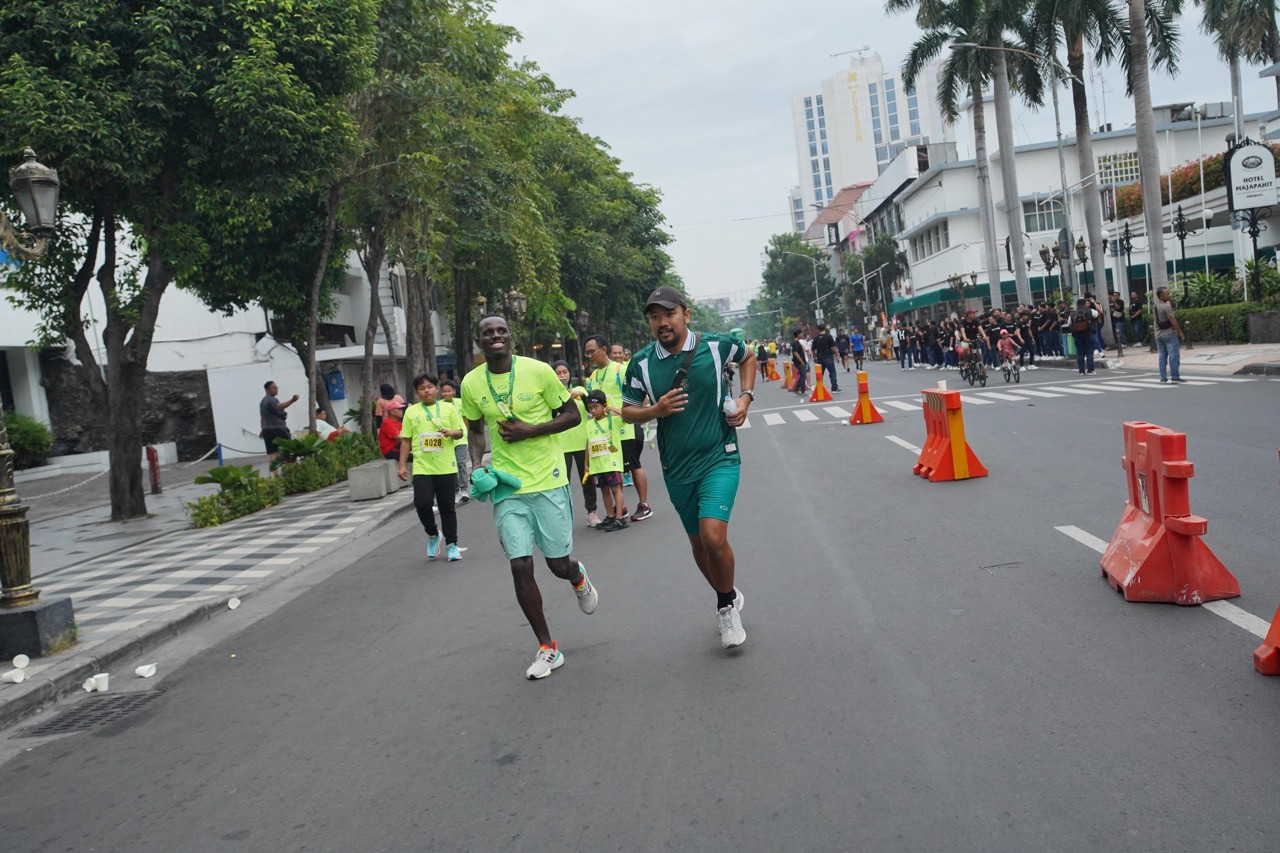 Flavio Silva ikutan lari di Green Force Run 2024